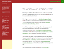 Tablet Screenshot of manchego-cheese.com